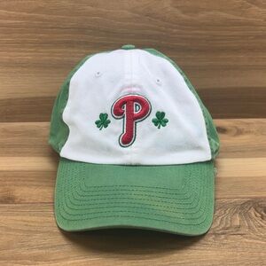 Philadelphia Phillies Shamrocks Twins Enterprise Strapback Hat Cap Green